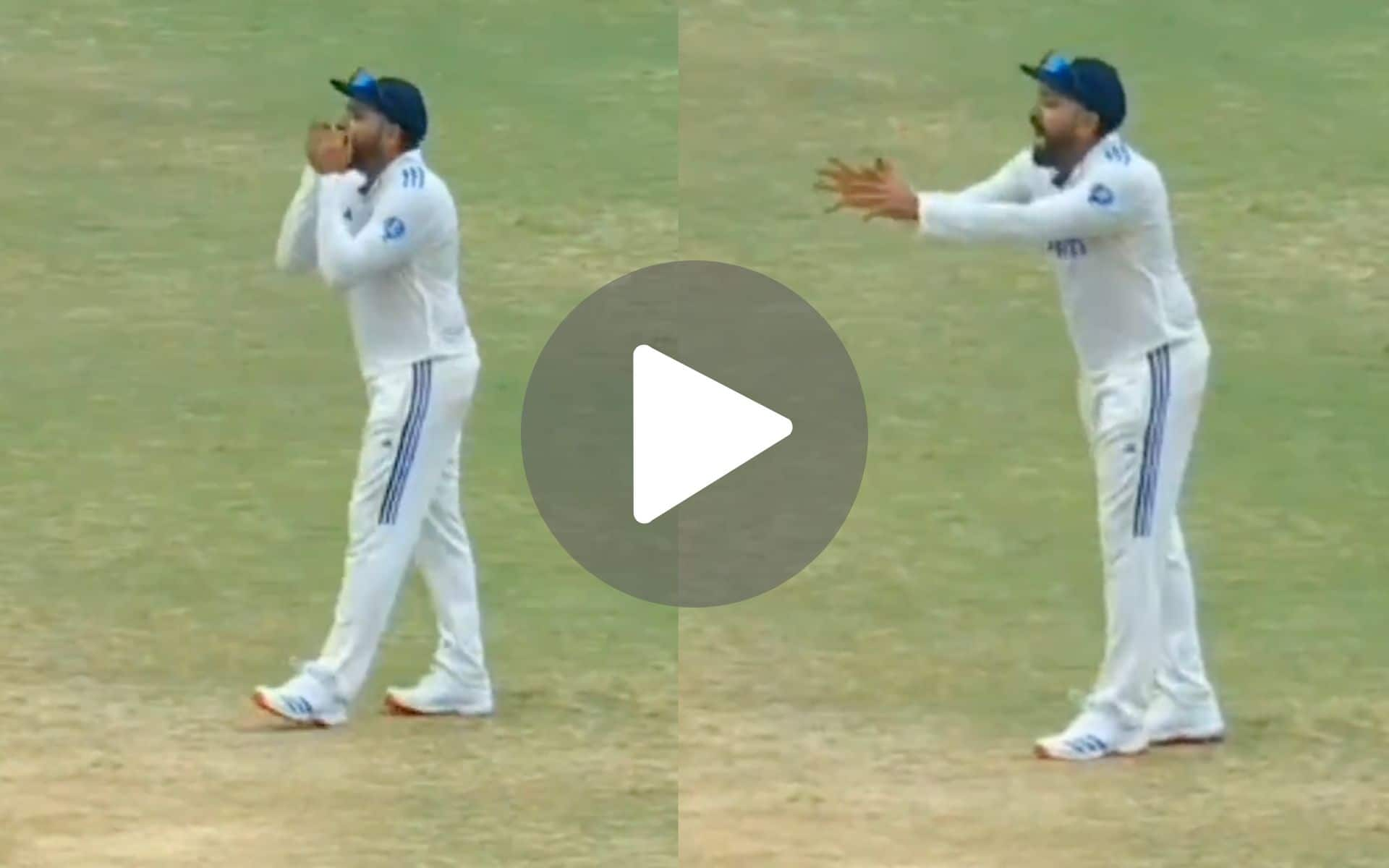 Rohit Sharma Turns Into Houdini With His Hilarious Juju During India's 1st Test- Watch Video